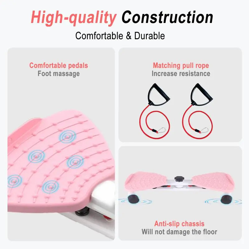 Waist Twist Machine Ab Training 300 Lbs Capacity Ab Board for Women Core Workout Equipment Portable Waist Toner for Aerobic Exercise Home Gym Cardio