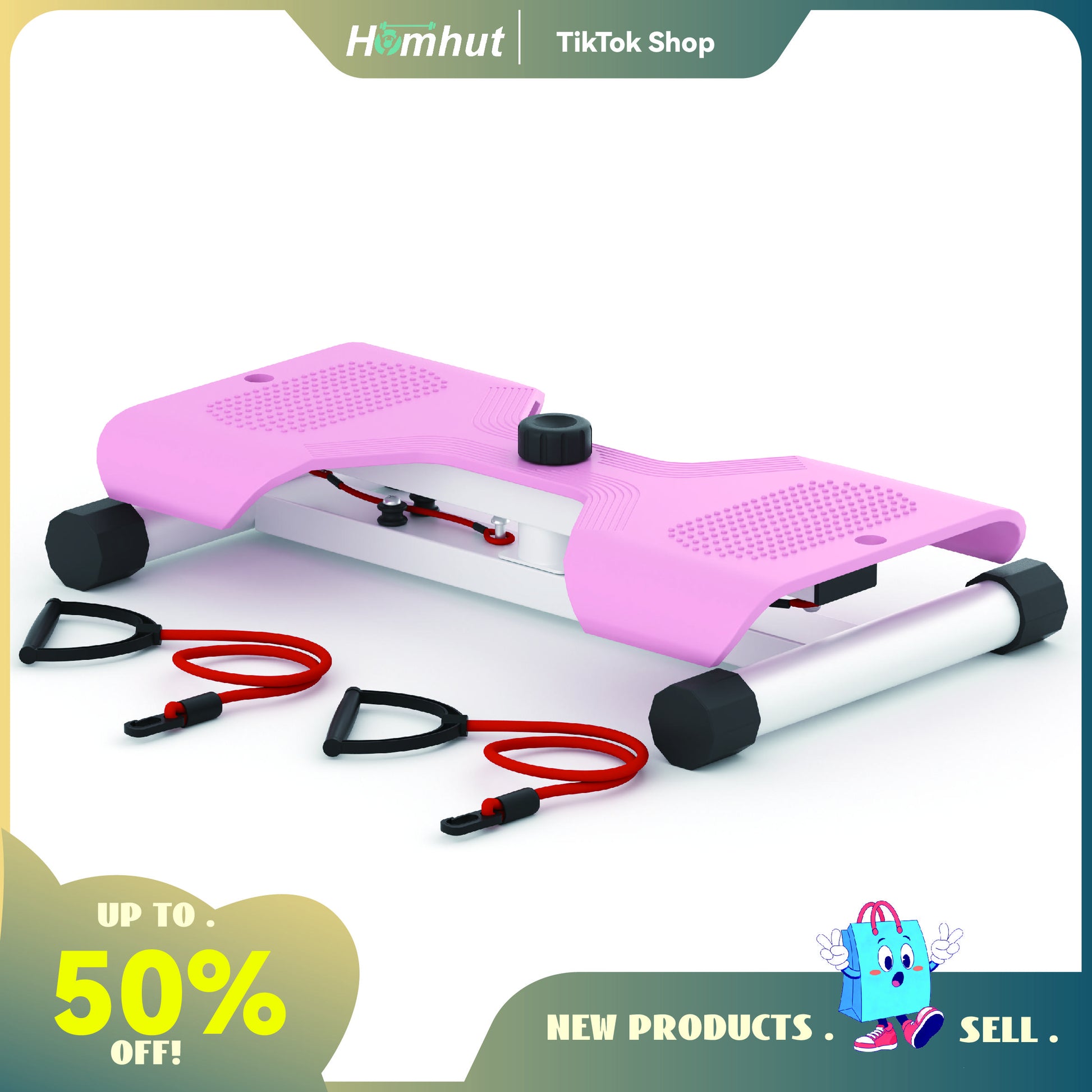 Waist Twist Machine Ab Training 300 Lbs Capacity Ab Board for Women Core Workout Equipment Portable Waist Toner for Aerobic Exercise Home Gym Cardio