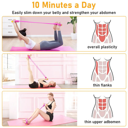 Multifunction Pedal Resistance Band Set – Tension Rope with Handle for Abs, Legs & Arms, Ideal for Home Gym & Pilates