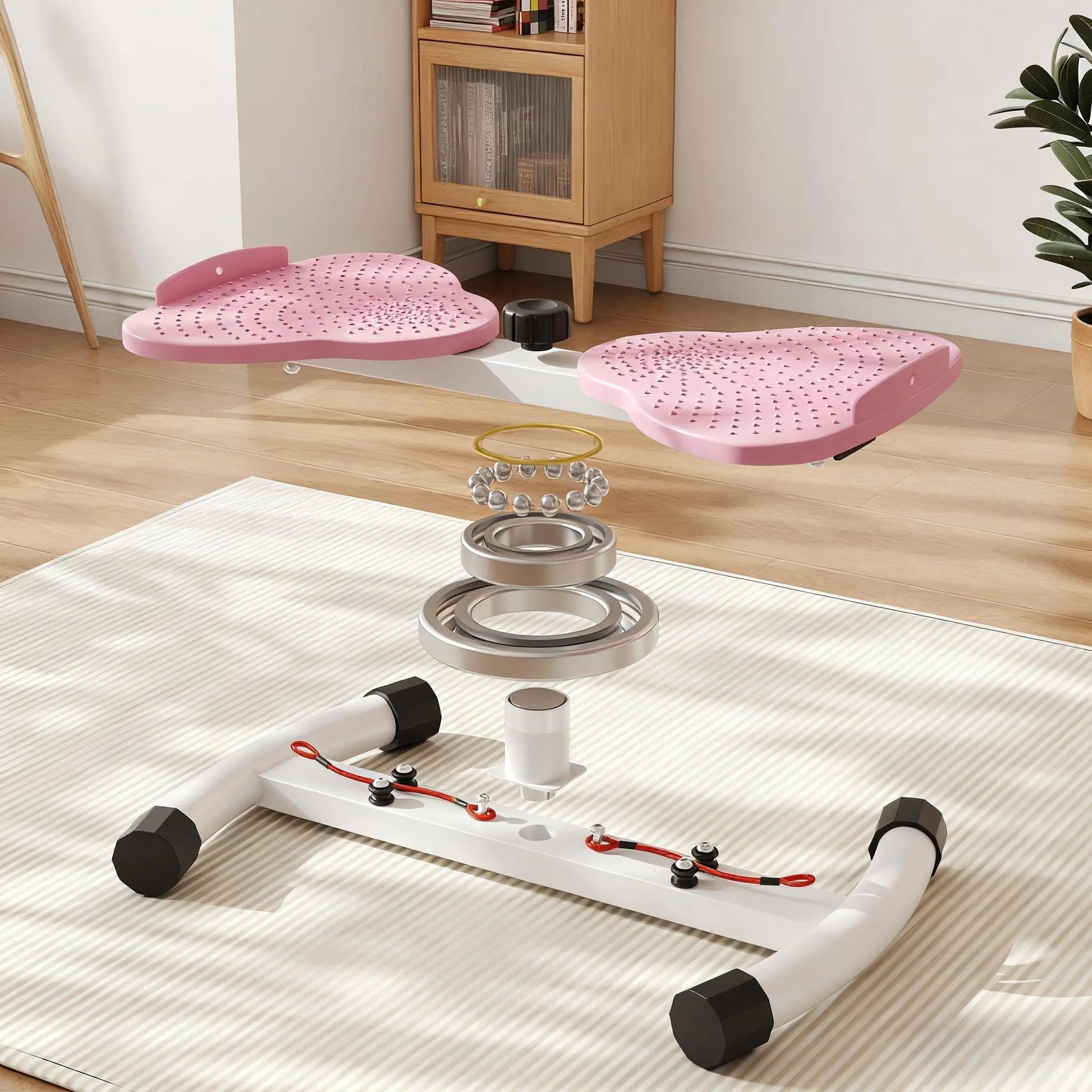 Waist Twist Machine Ab Training 300 Lbs Capacity Ab Board for Women Core Workout Equipment Portable Waist Toner for Aerobic Exercise Home Gym Cardio